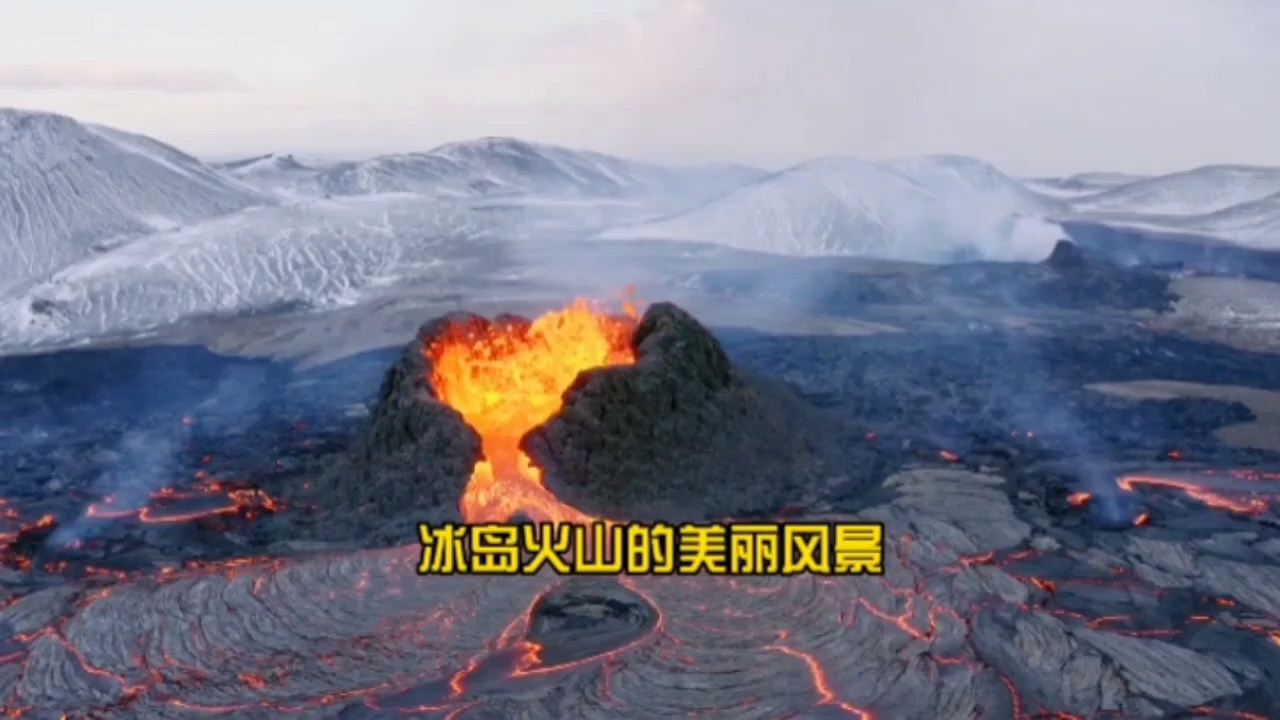 冰岛火山的美丽风景 我们一起来打卡啦