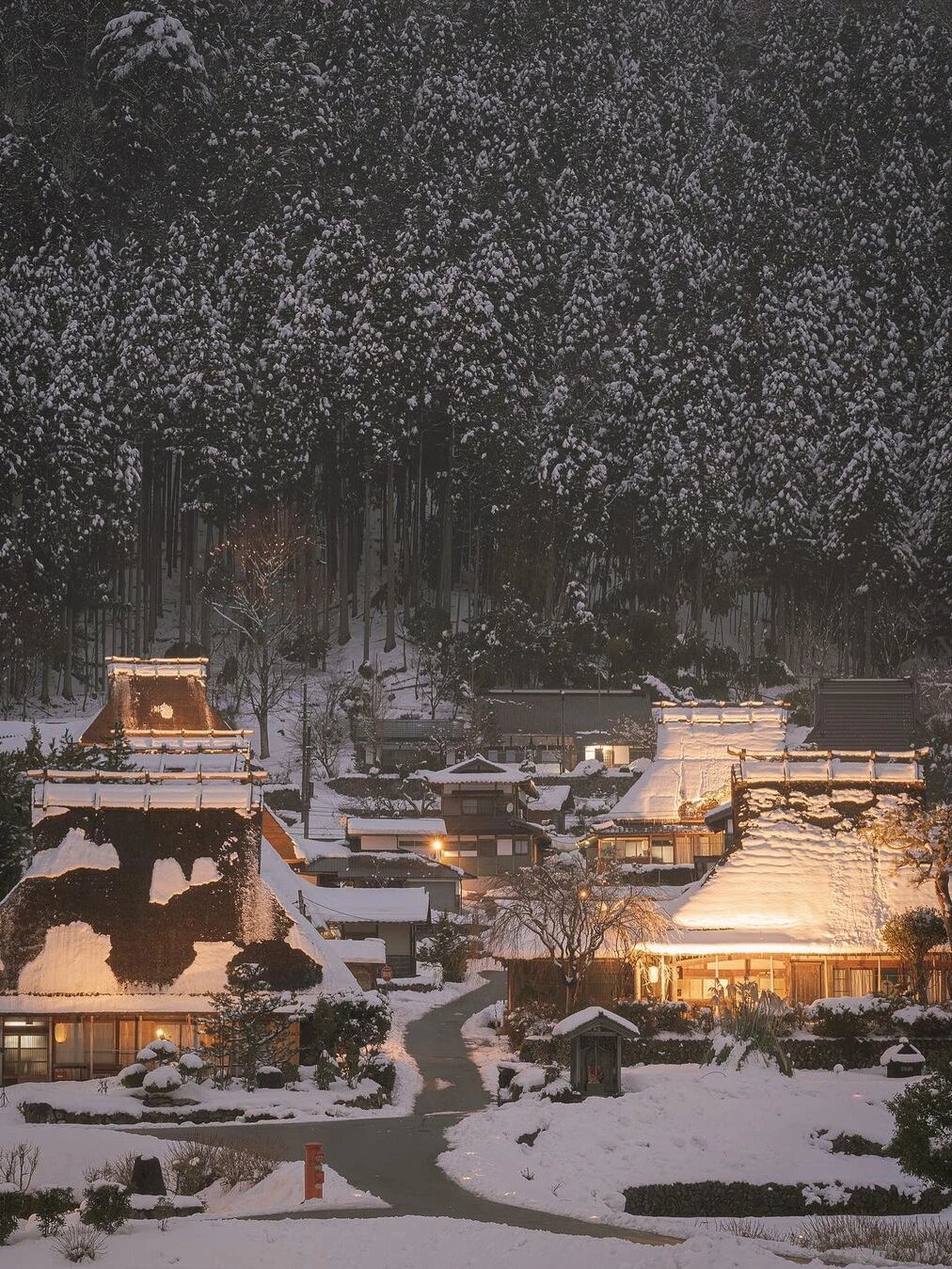 2024美山雪灯廊属于京都的白川乡点灯节
