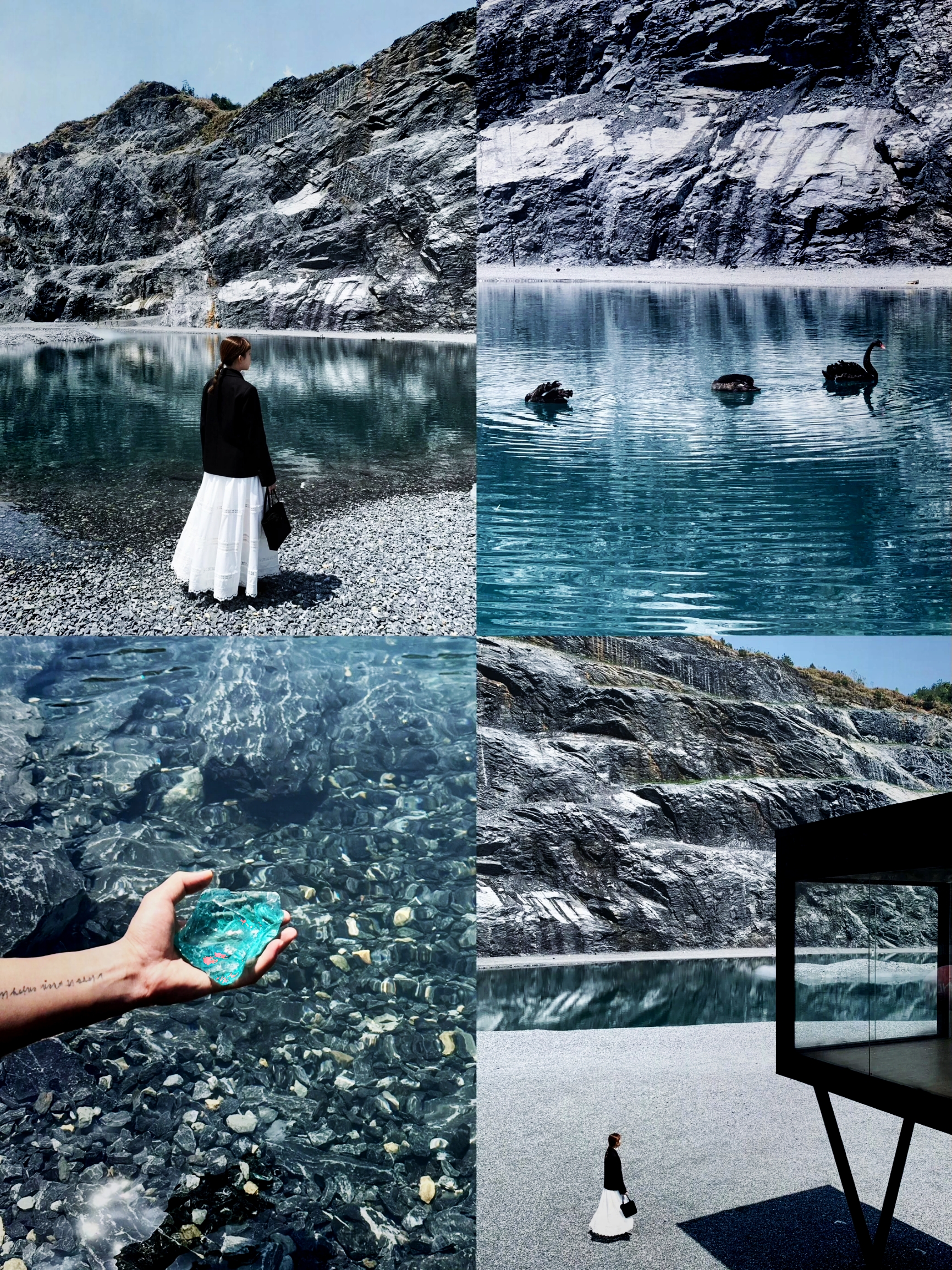 江浙沪属于自己的冰岛🧊|||金华的小冰岛 氛围感拉满了 黑白灰岩石 湖水蓝色 清澈见底 可以玩浆板和