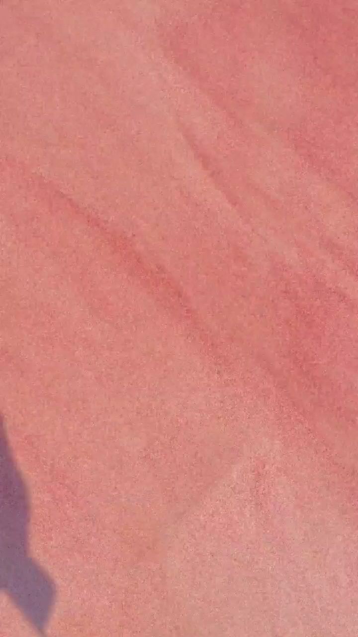 掉入孤独的粉色沙滩
