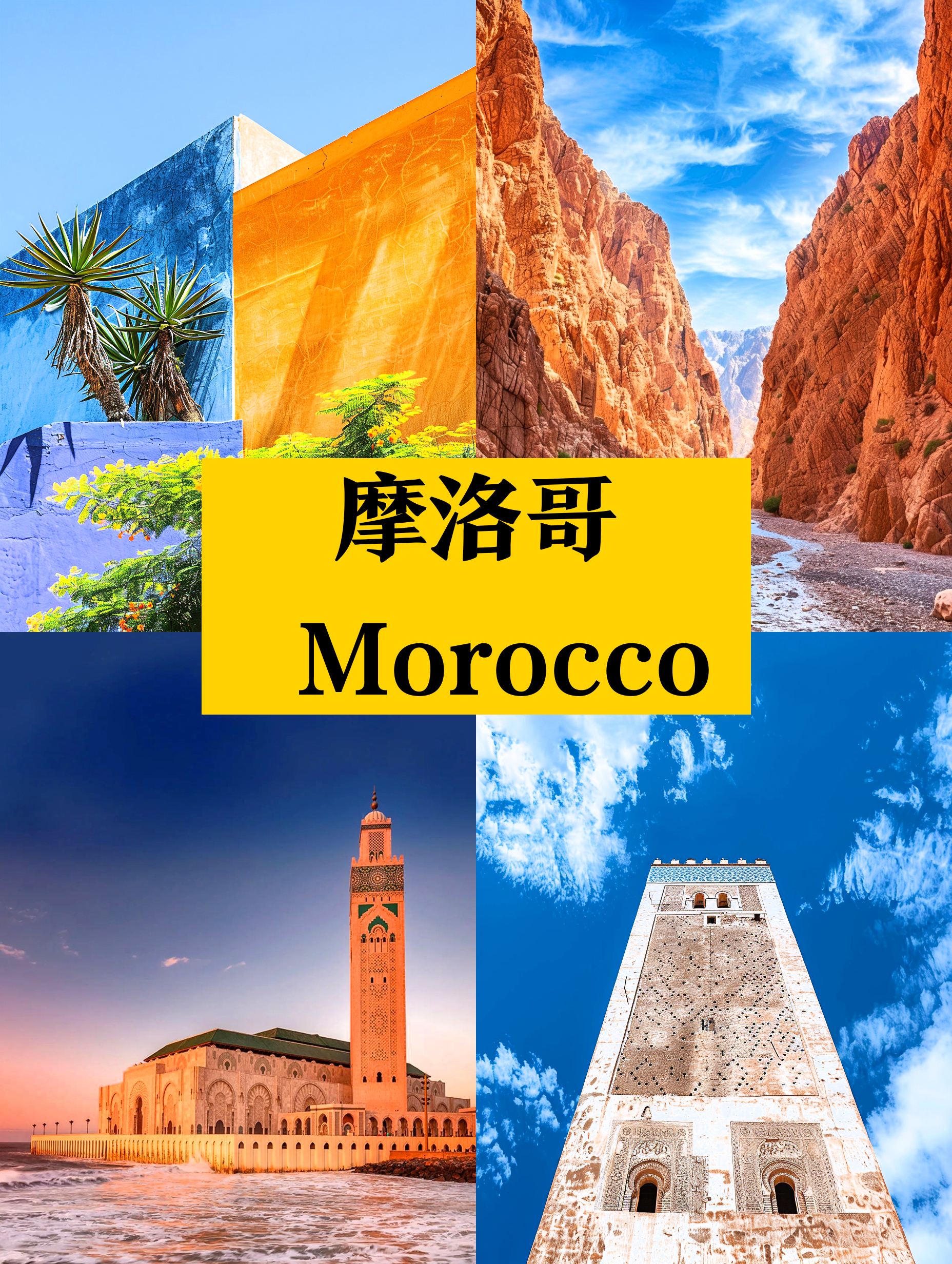 春天去摩洛哥❓3-6月是最佳时间👍🌸