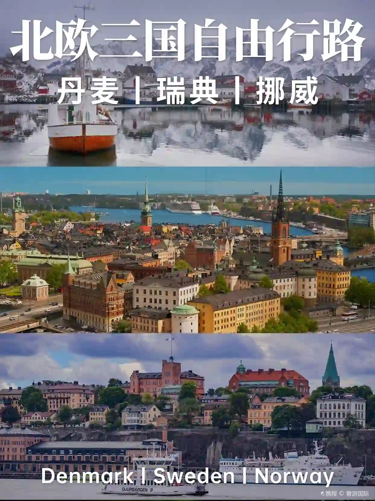 北欧丹麦、瑞典和挪威三国自由行路线～