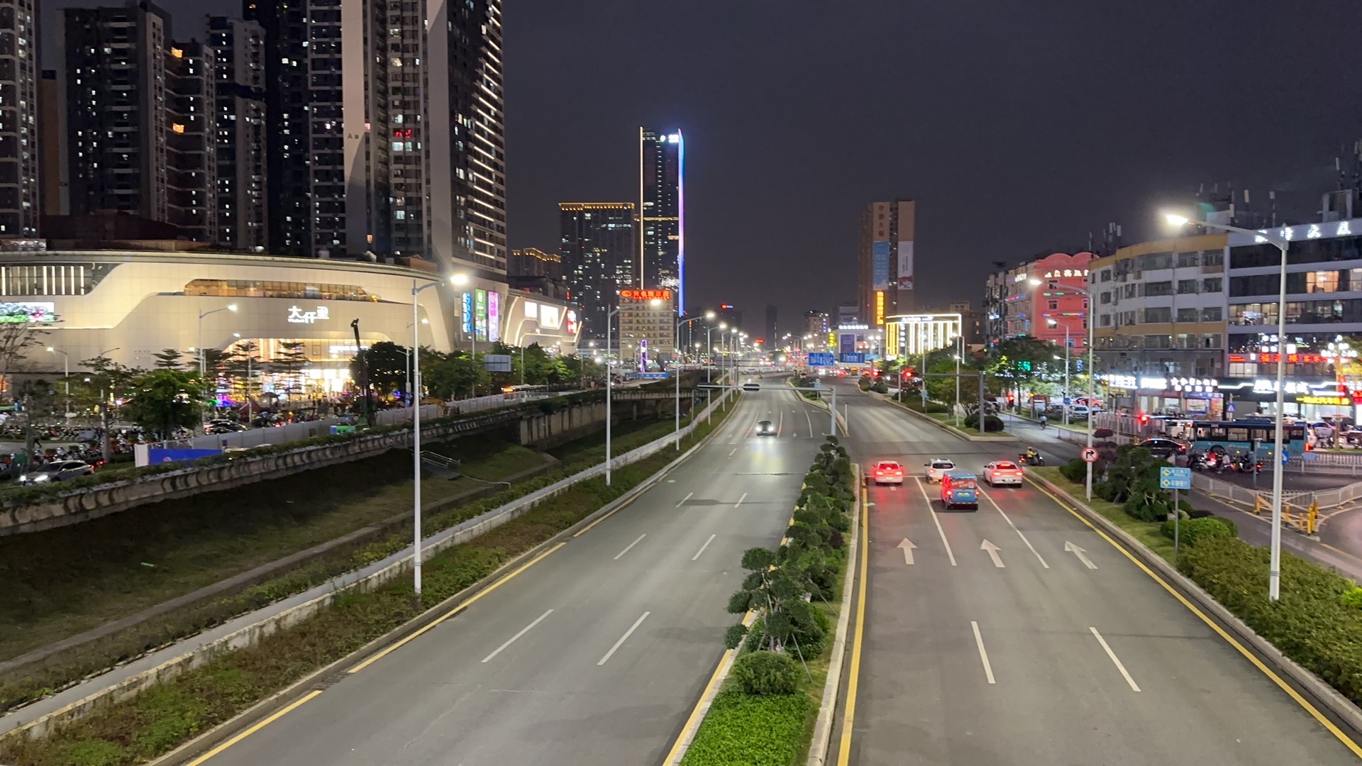 夜景，不错。