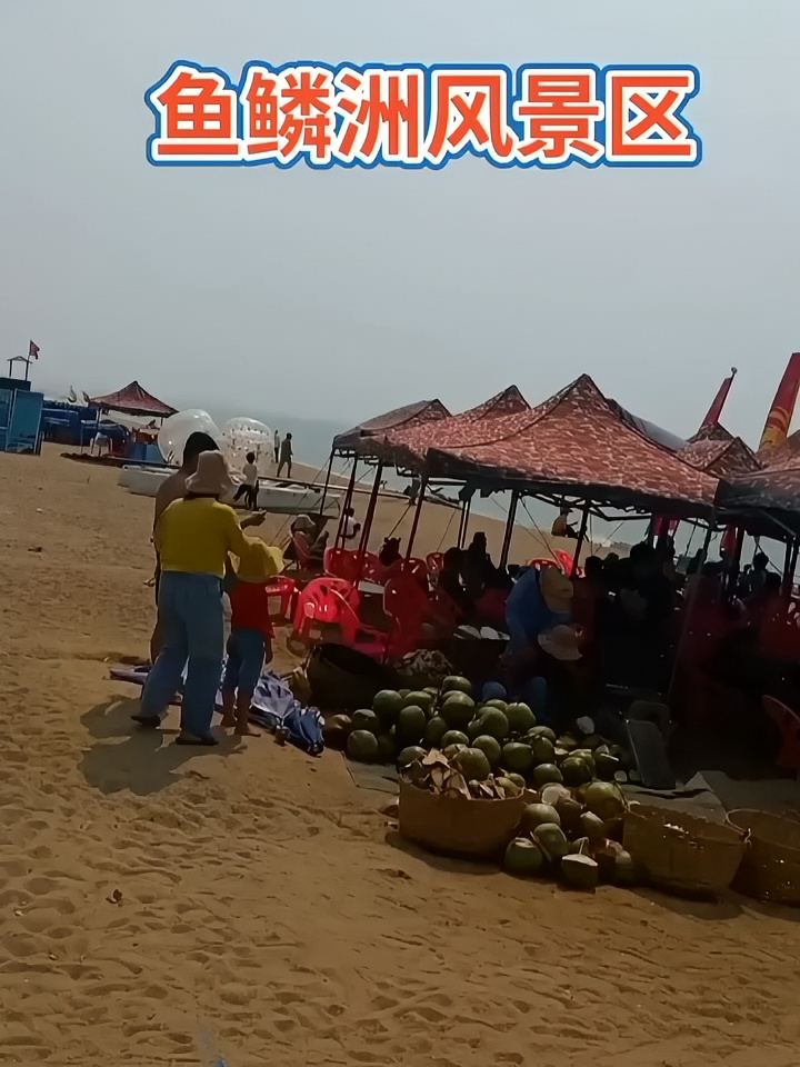 海南鱼鳞洲景区位于中国海南省临高县，是一个著名的海滨旅游胜地。这里以其独特的地貌、美丽的海滩、清澈的