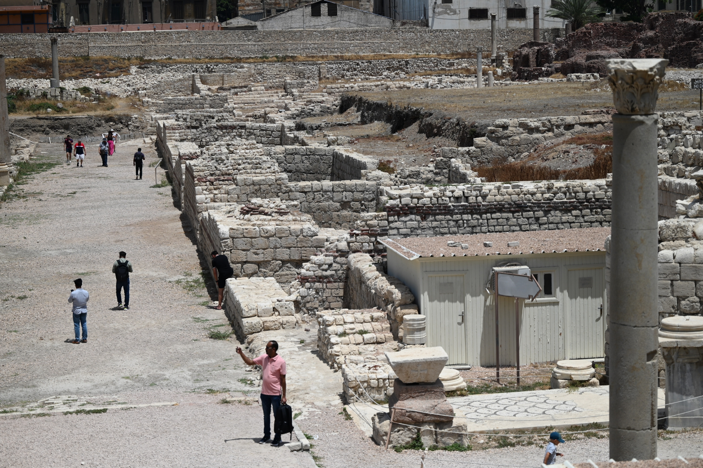 北非埃及开罗的古罗马剧场遗址