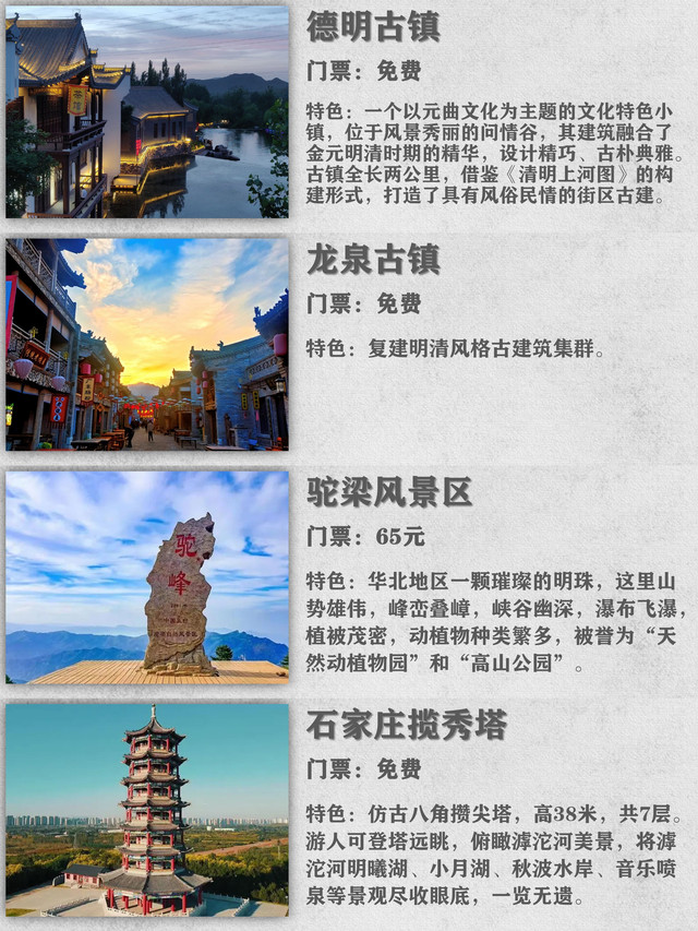 石家庄热门景点推荐