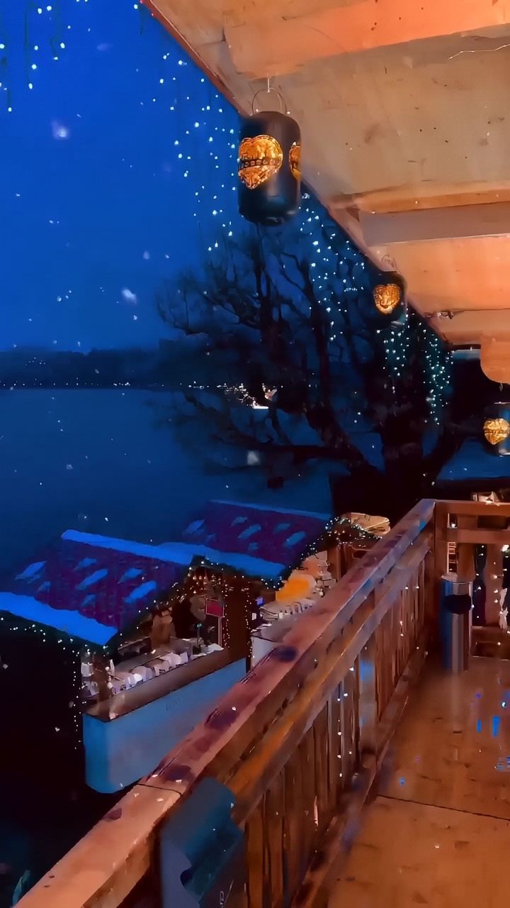 今年圣诞真的不能再错过蒙特勒了色 第一次听说蒙特勒就是因为它的圣诞集市，圣诞老人从日内瓦湖上坐着雪橇