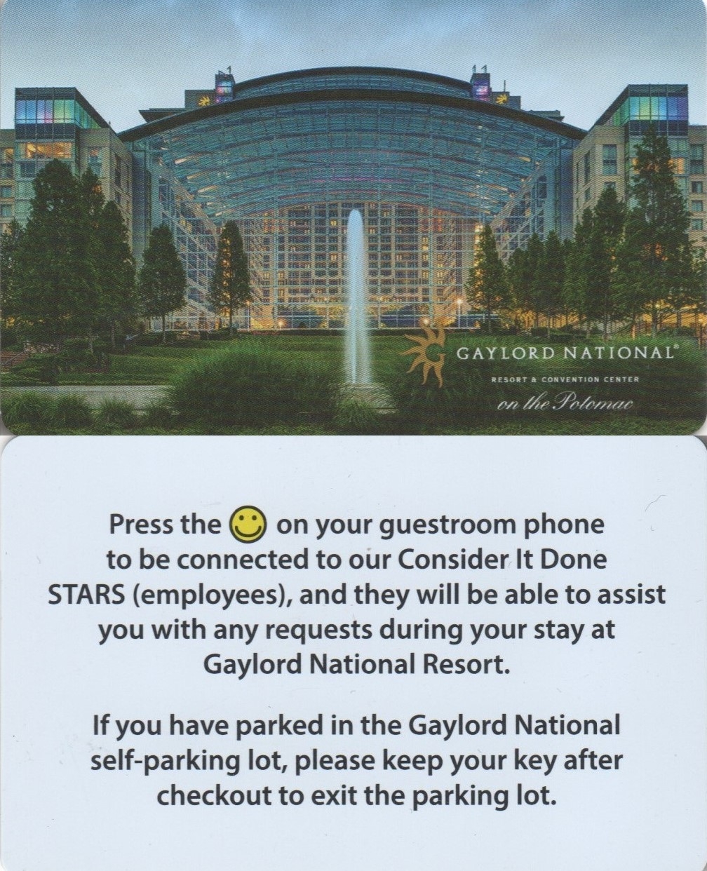 美国-盖洛德国家度假会议中心酒店房卡