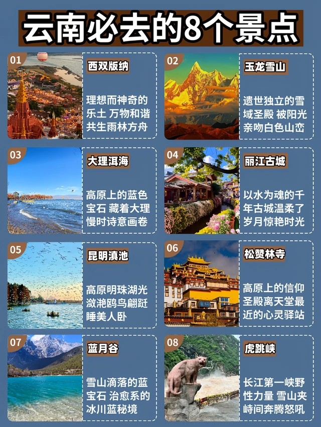 [云南景点排行：揭秘必去前十名景点]