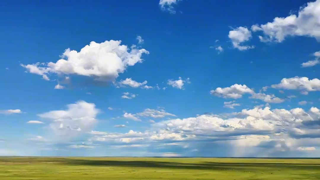 内蒙古的蓝天白云