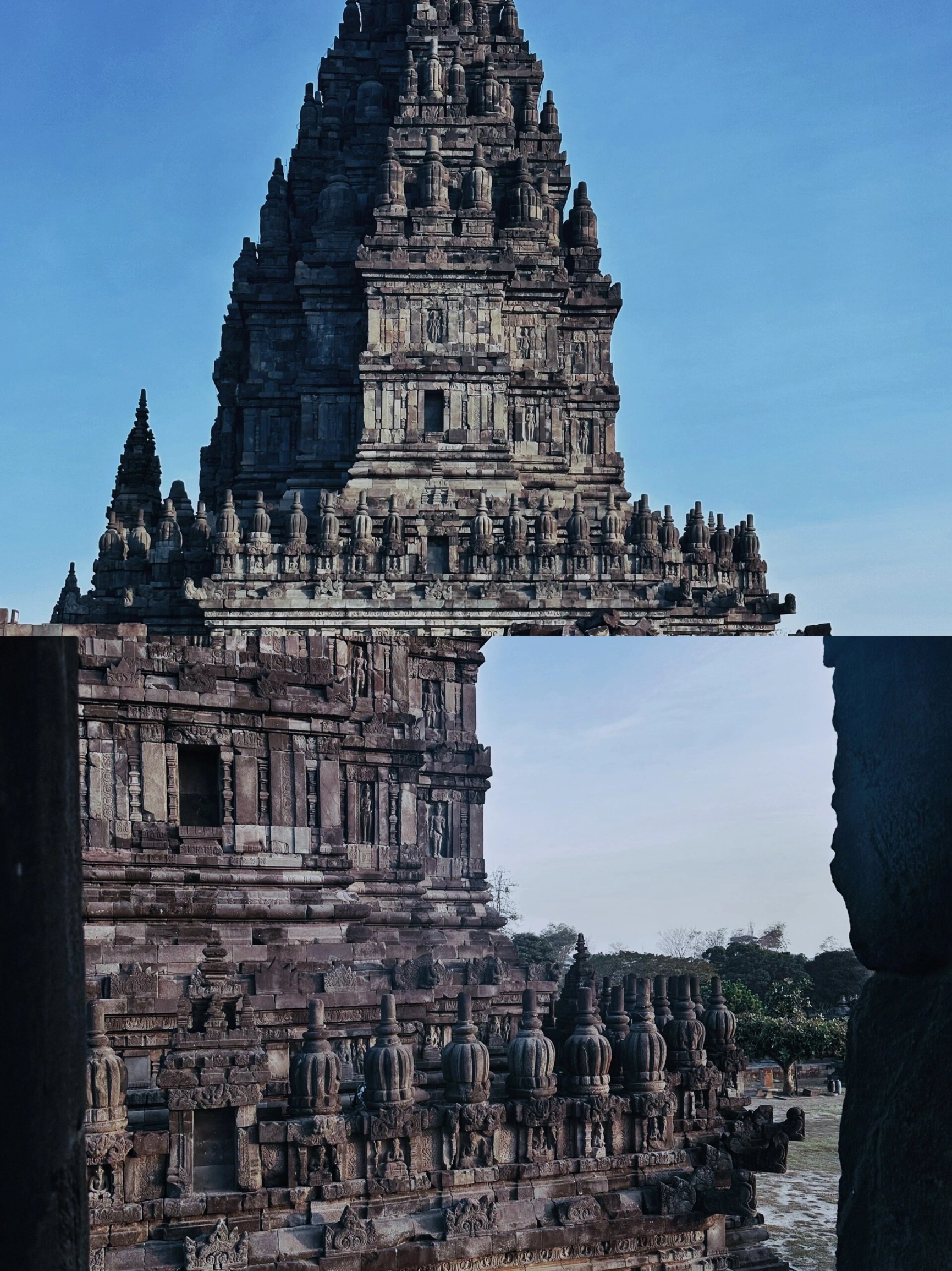 在印尼走进了千年神秘神庙