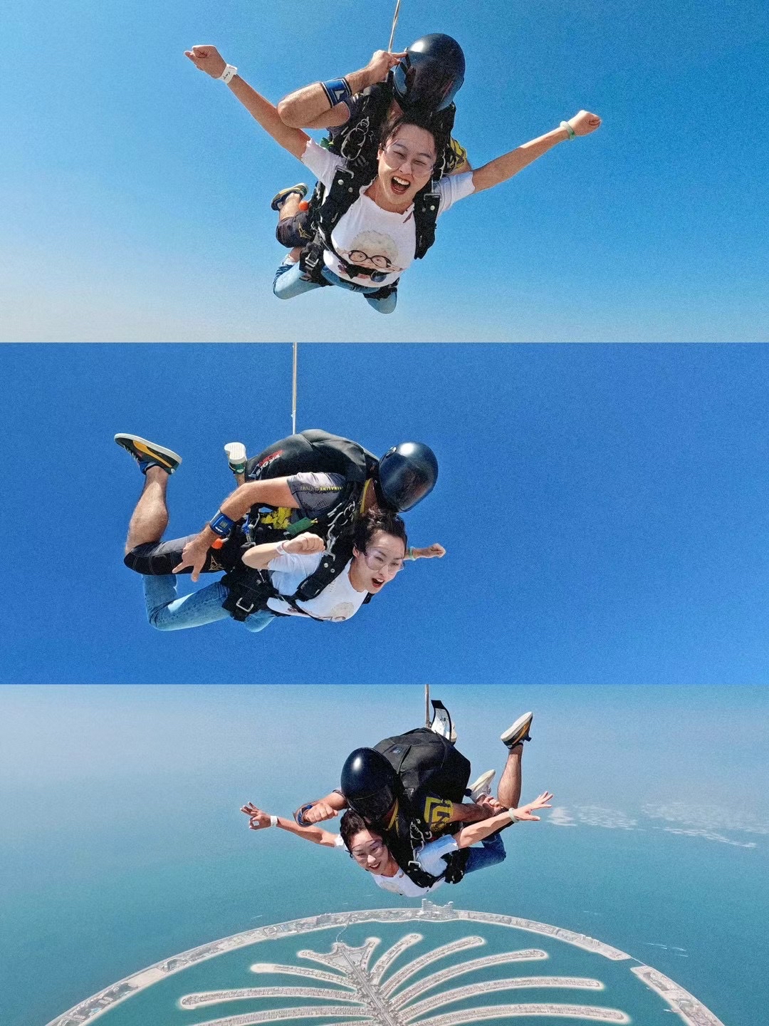 2023我完成了人生清单之❗迪拜棕榈岛跳伞🪂