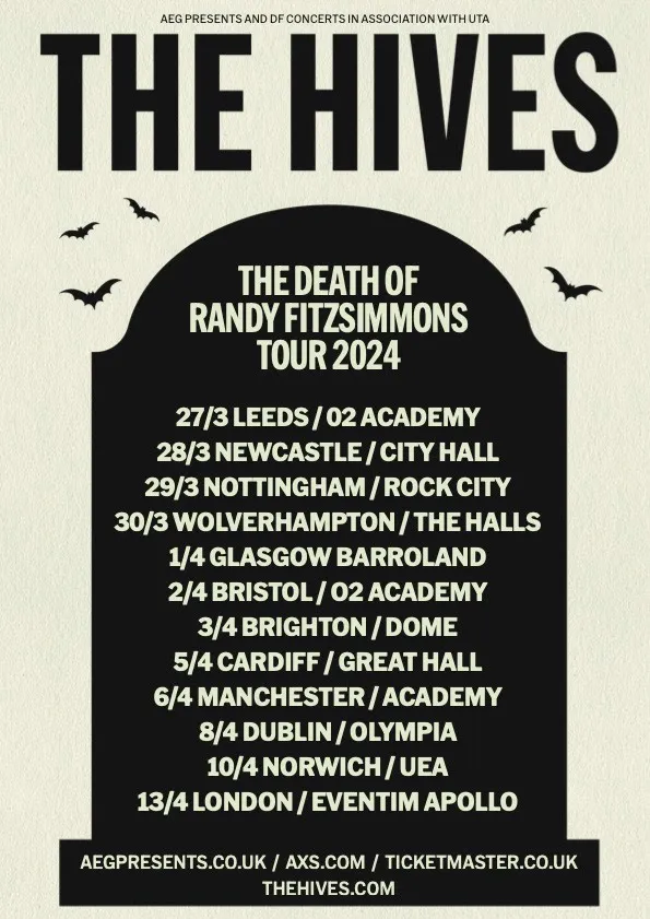The Hives Announced 2024 North American Tour
