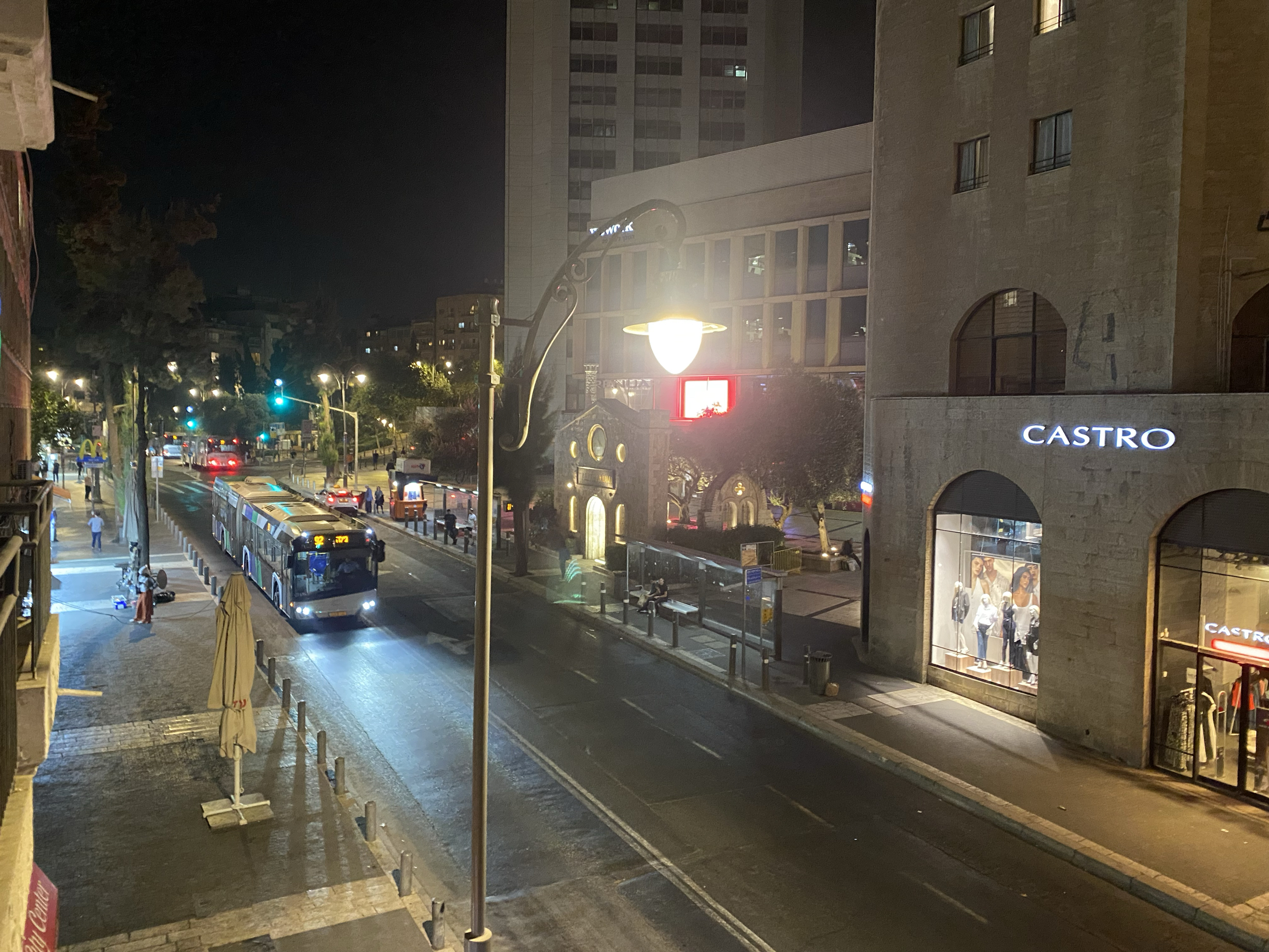 耶路撒冷夜间的街道