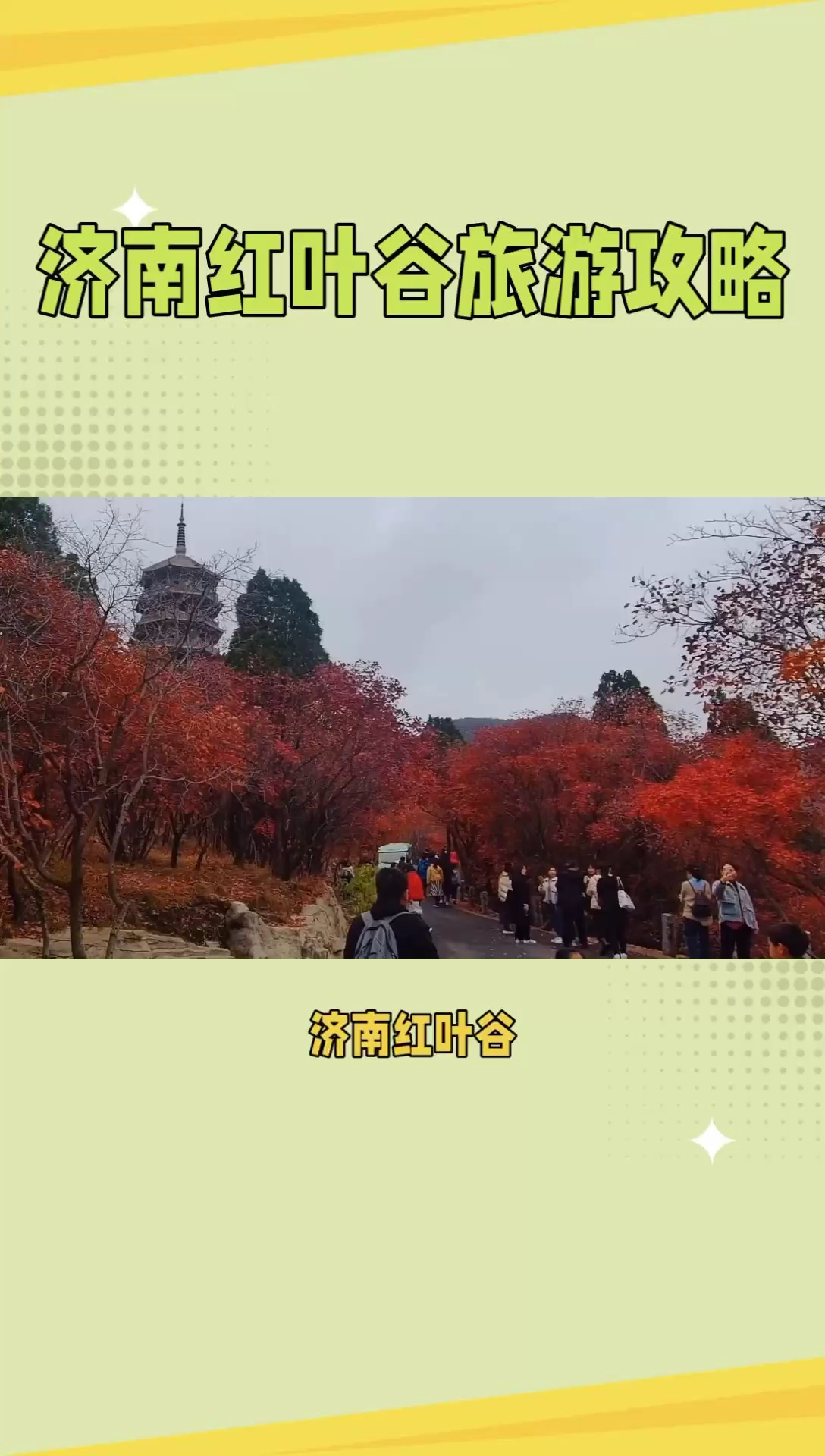 济南红叶谷：秋季红叶漫山，如诗如画