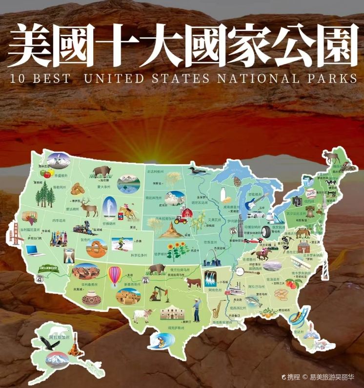 美国10大国家公园丨旅行清单