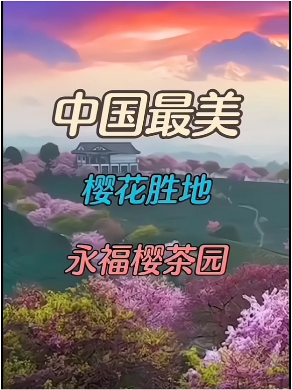 中国最美 樱花胜地 永福樱茶园#春天玩点花的 #春日赏花图鉴 #城市人文手记 #小众发现社