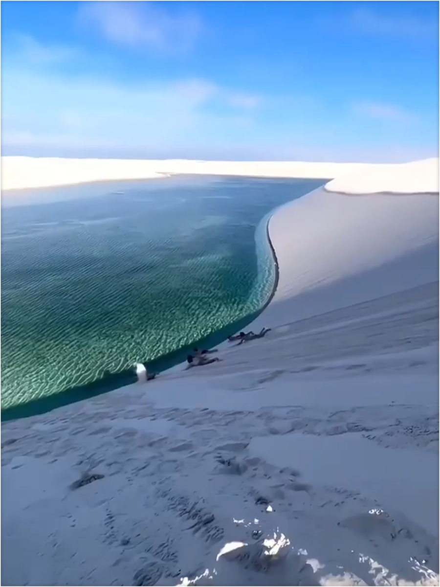 你听说过水比沙子还要差的沙漠吗，太神奇了。这么震撼的一幕你会分享给谁。