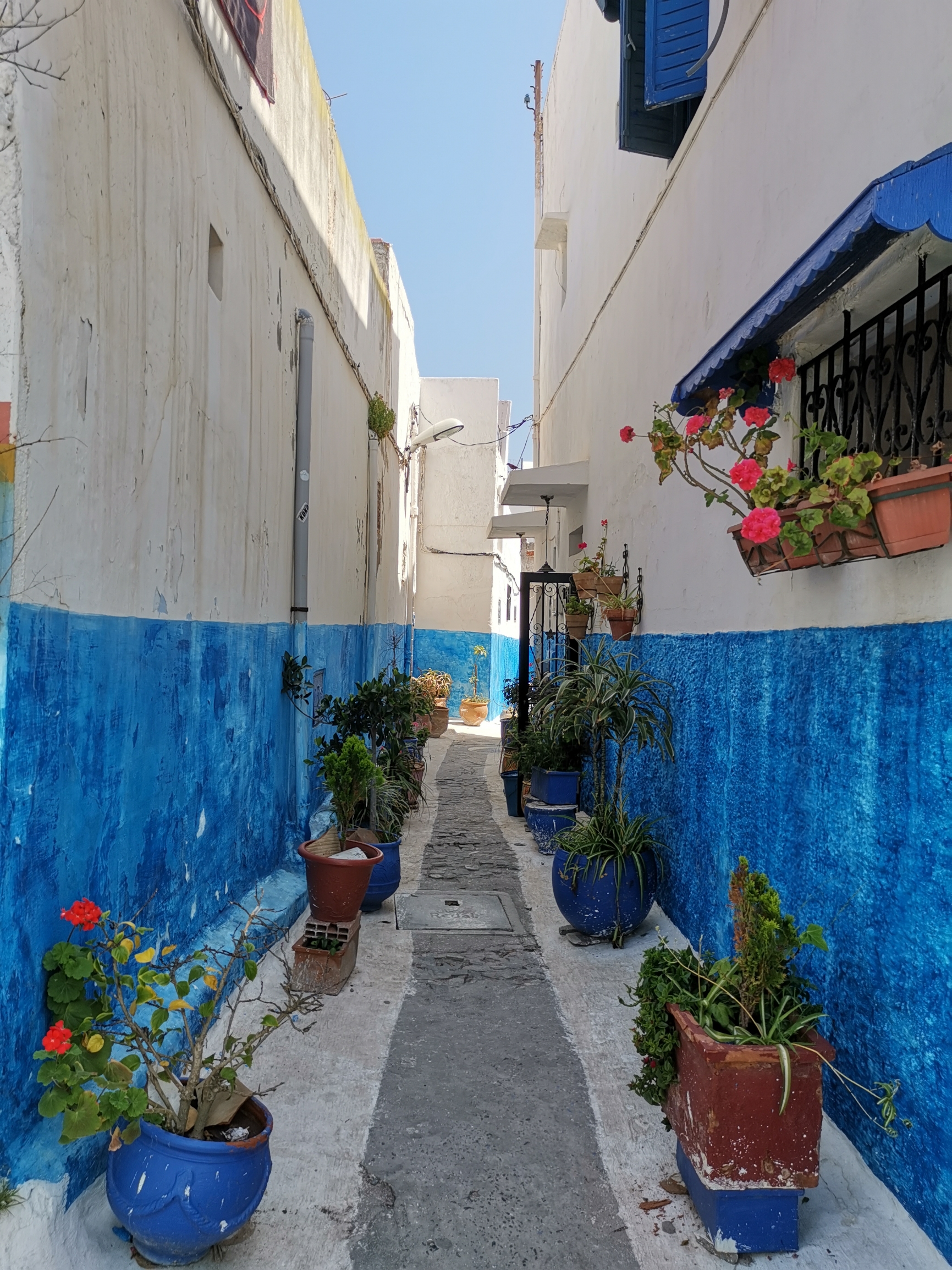 摩洛哥的蓝白风情