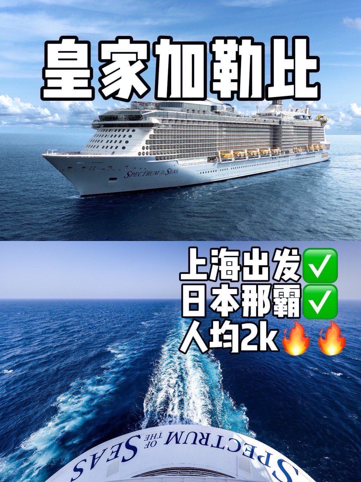 人均2k＋🔥坐皇家加勒比去日本那霸🤩