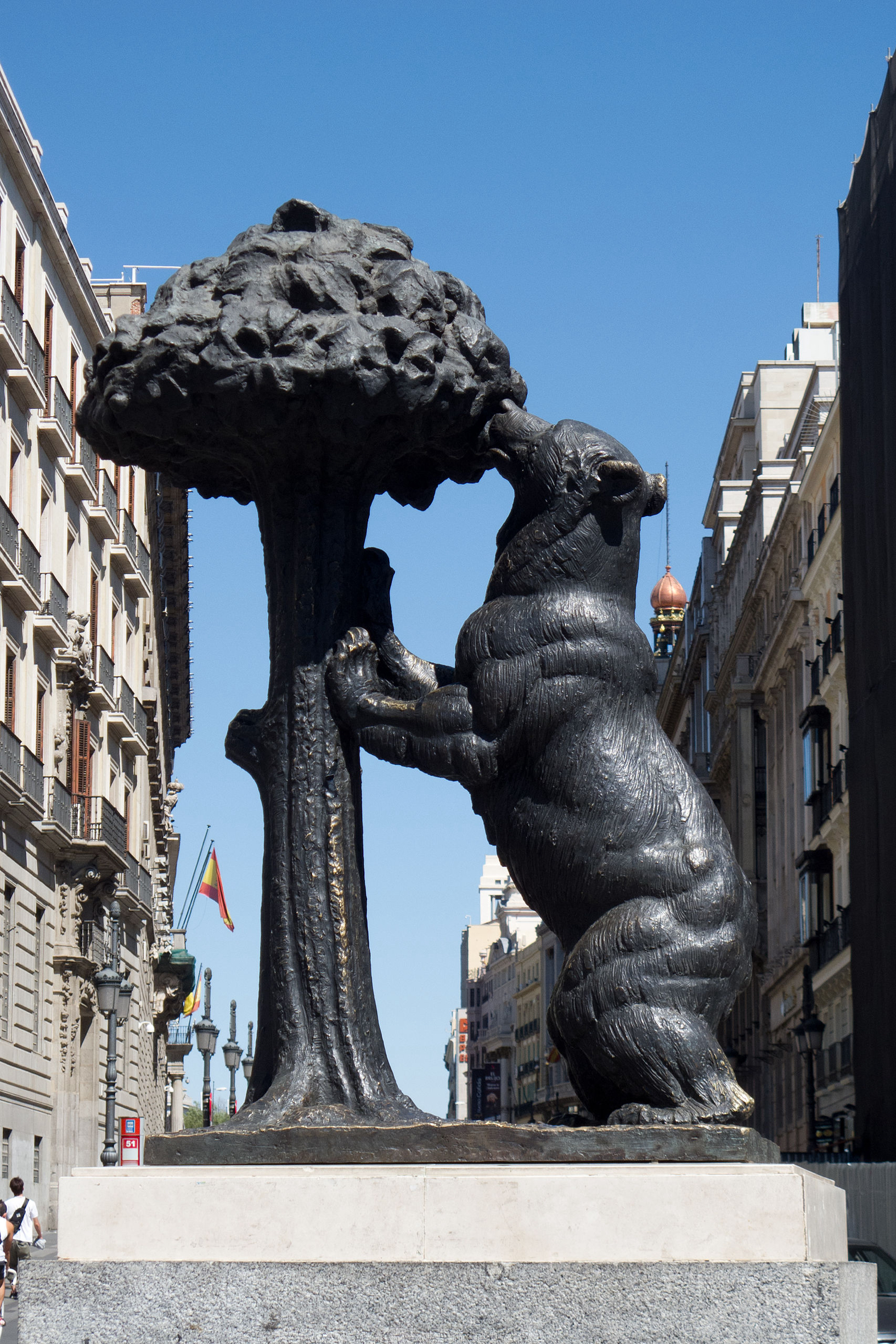 马德里太阳门广场 熊和树莓雕像