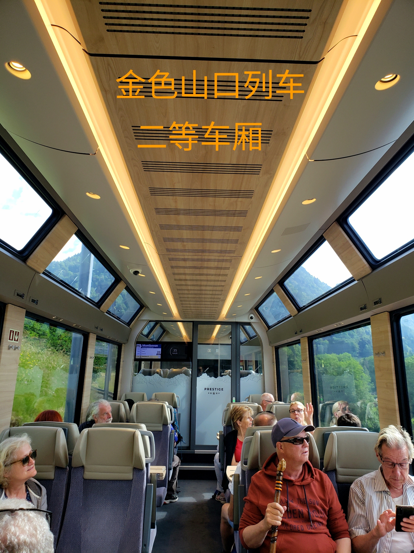 瑞士景观列车之金色山口列车