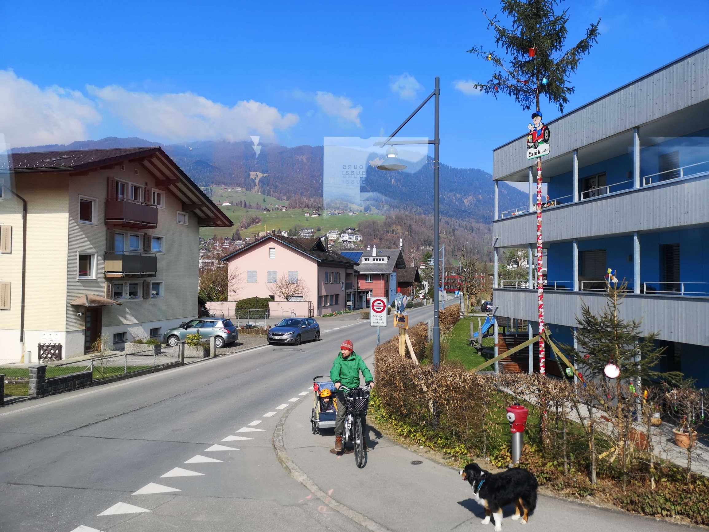 大巴上车拍的瑞士村庄，自然美丽无雕饰。