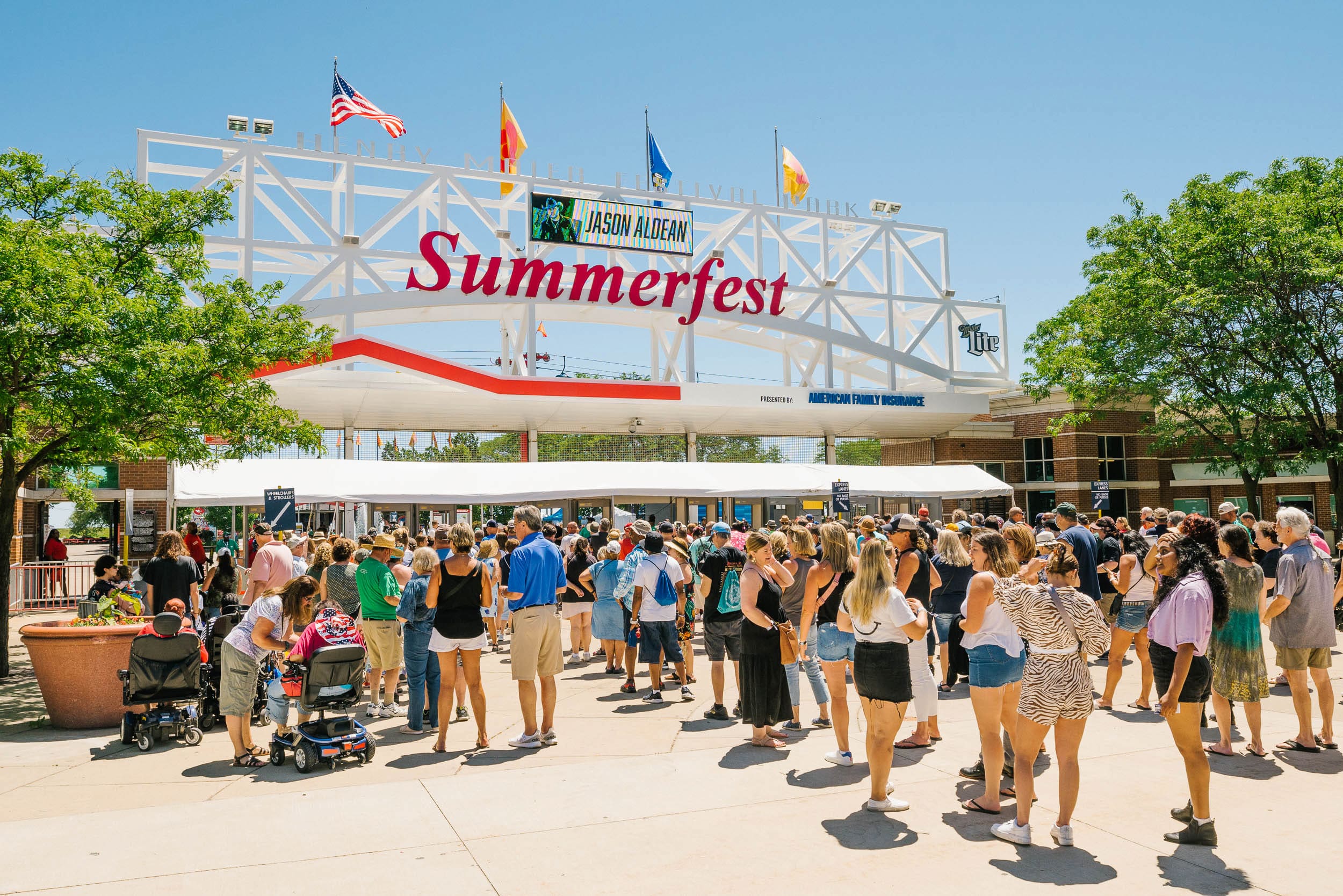 密歇根湖畔的夏日音乐节，Summerfest