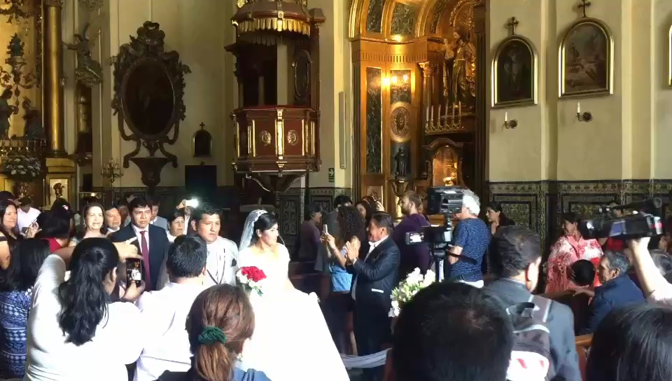 疫情前在Lima的教堂⛪️遇上婚礼👰🤵