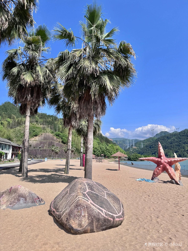 在浙江丽水!感受海边 童话小镇～_云和长汀沙滩玩法