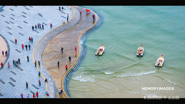 航拍北海银滩|北海之眼.雾蓝银滩.自有自的美丽