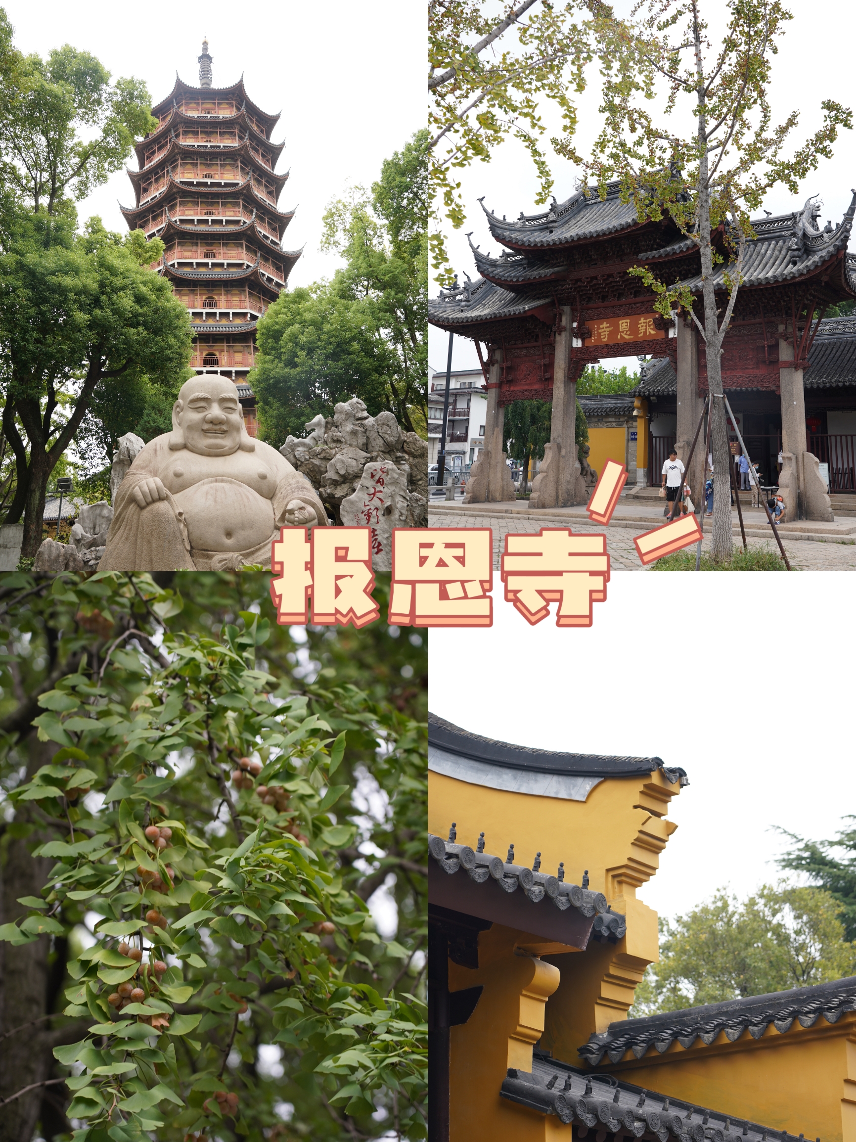 漫步苏州的街头巷尾，发现了一座古老的佛寺 — 报恩寺