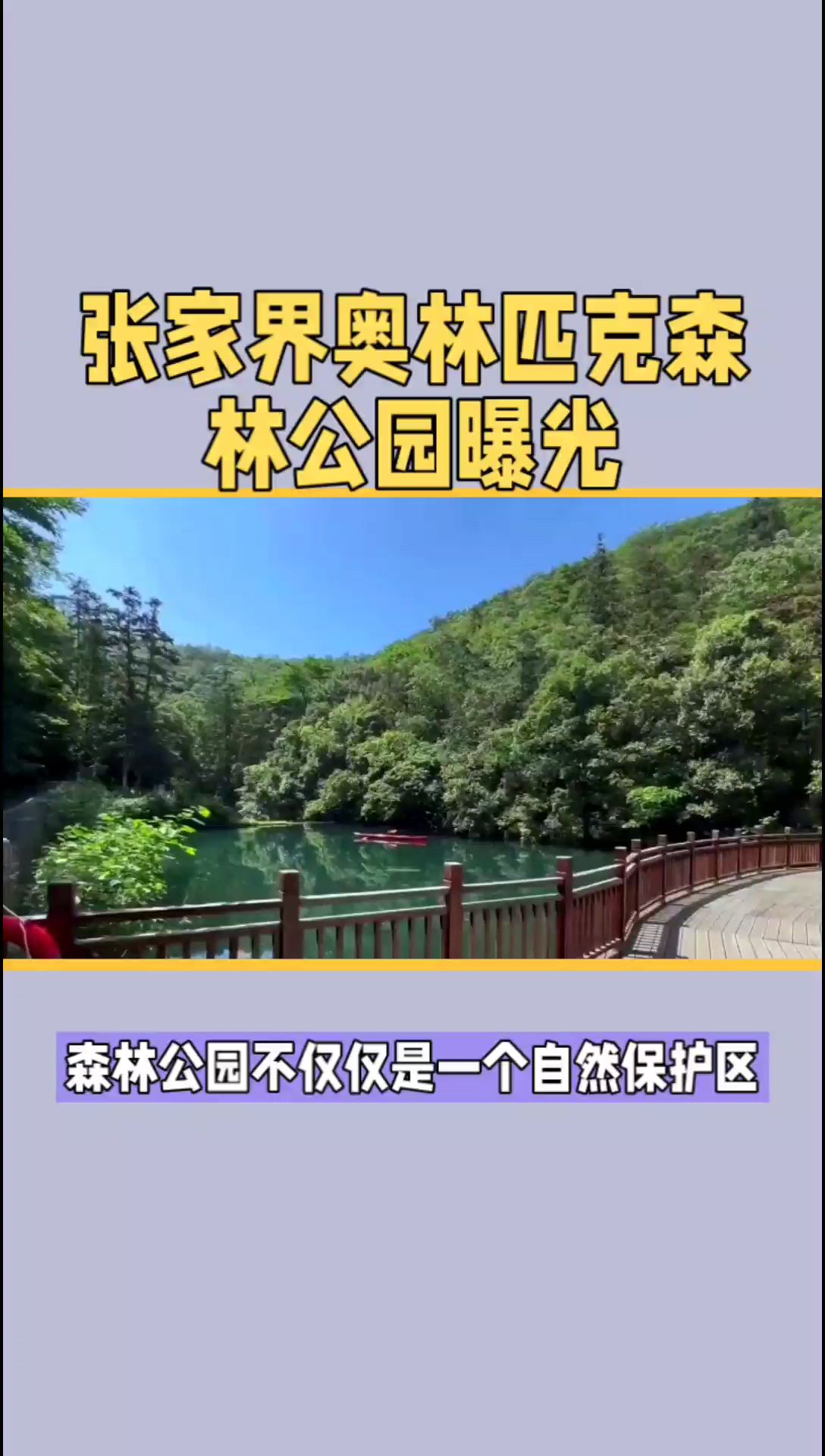 张家界奥林匹克森林公园曝光