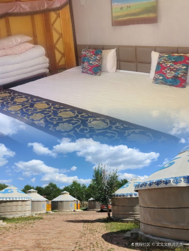 张北沐丰庄园,草原与蒙古包更配哦