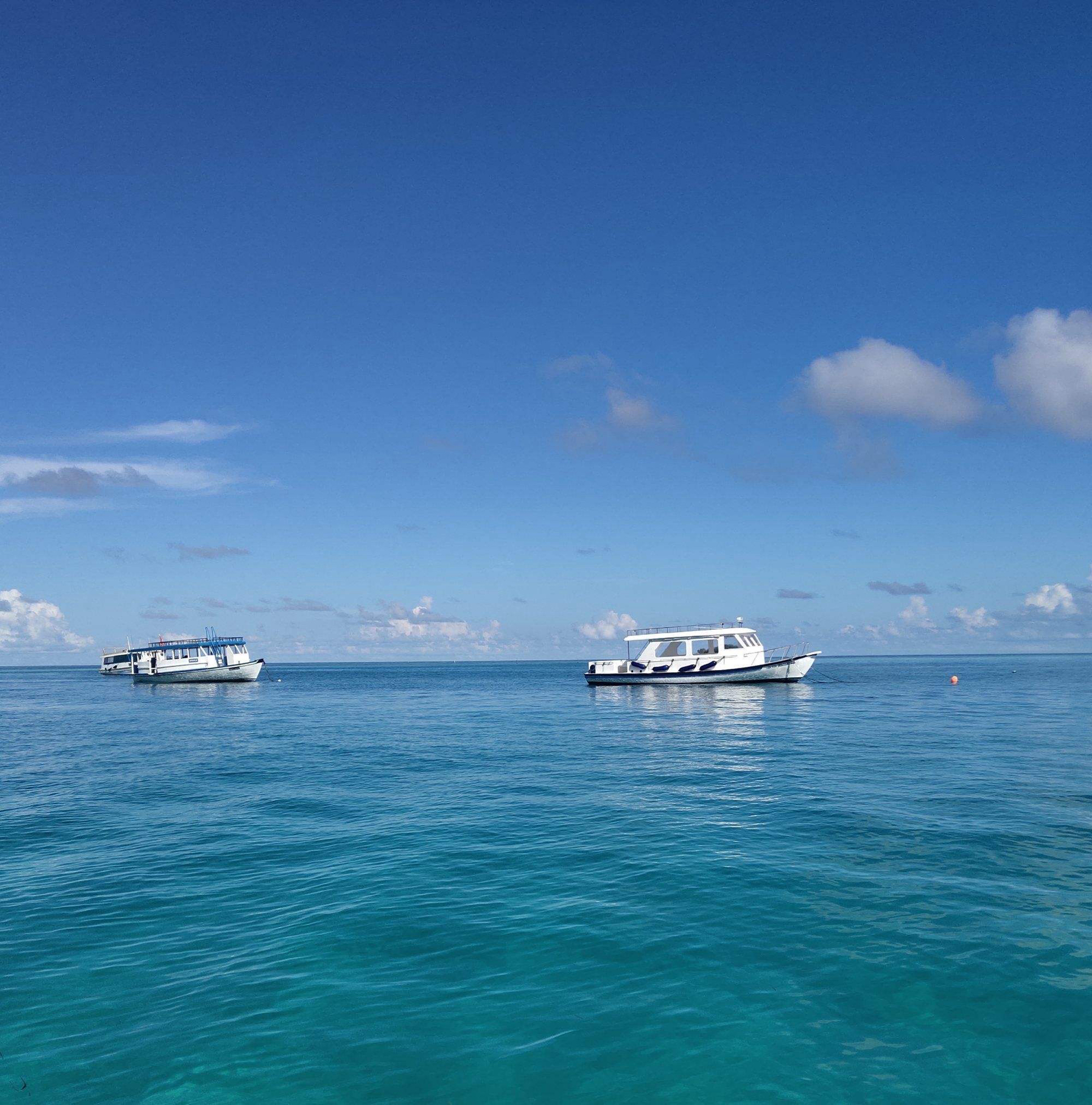 马累岛，看海尽头无际的蓝天