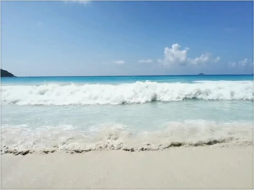 塞舌尔拉迪格岛的海滩