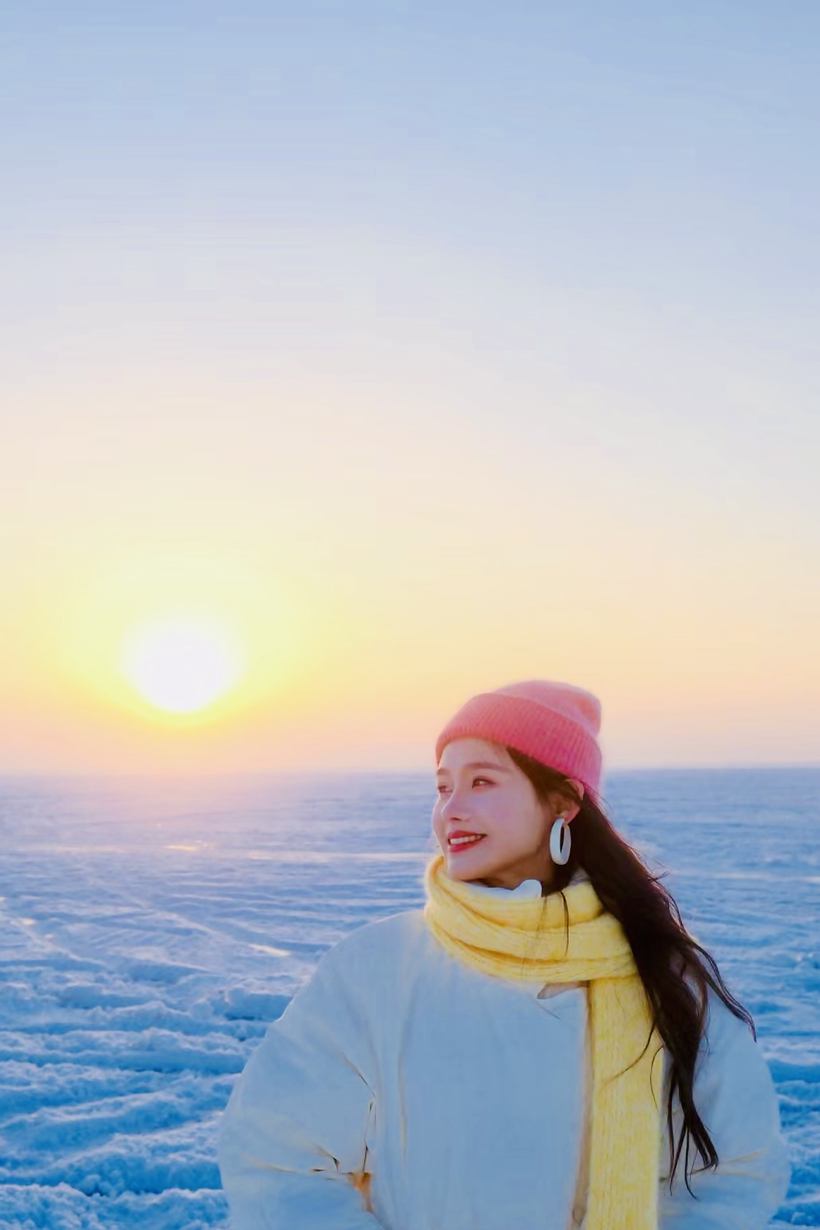 去呼市哈素海看一场冰雪❄️世界里的日落🌄吧!