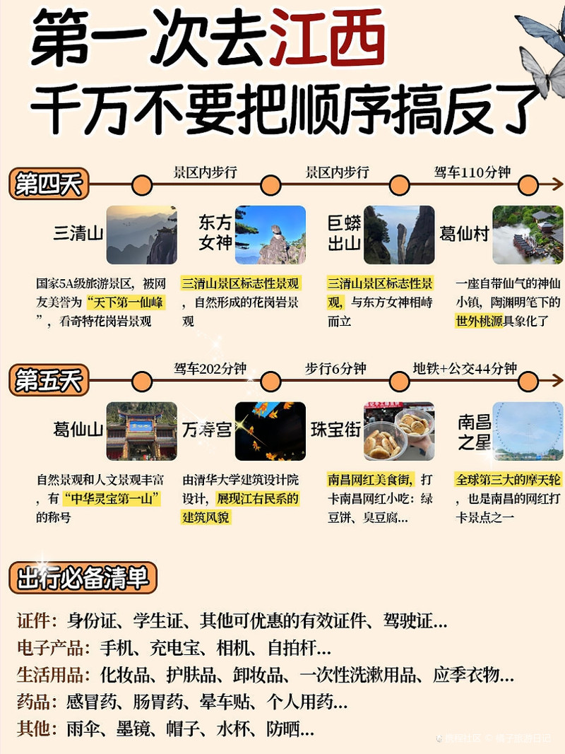 江西旅游刚回！这篇五天四晚攻略强推姐妹！