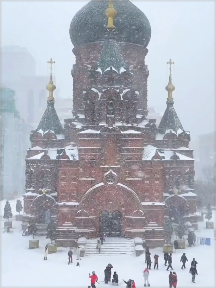 下雪的索菲亚大教堂