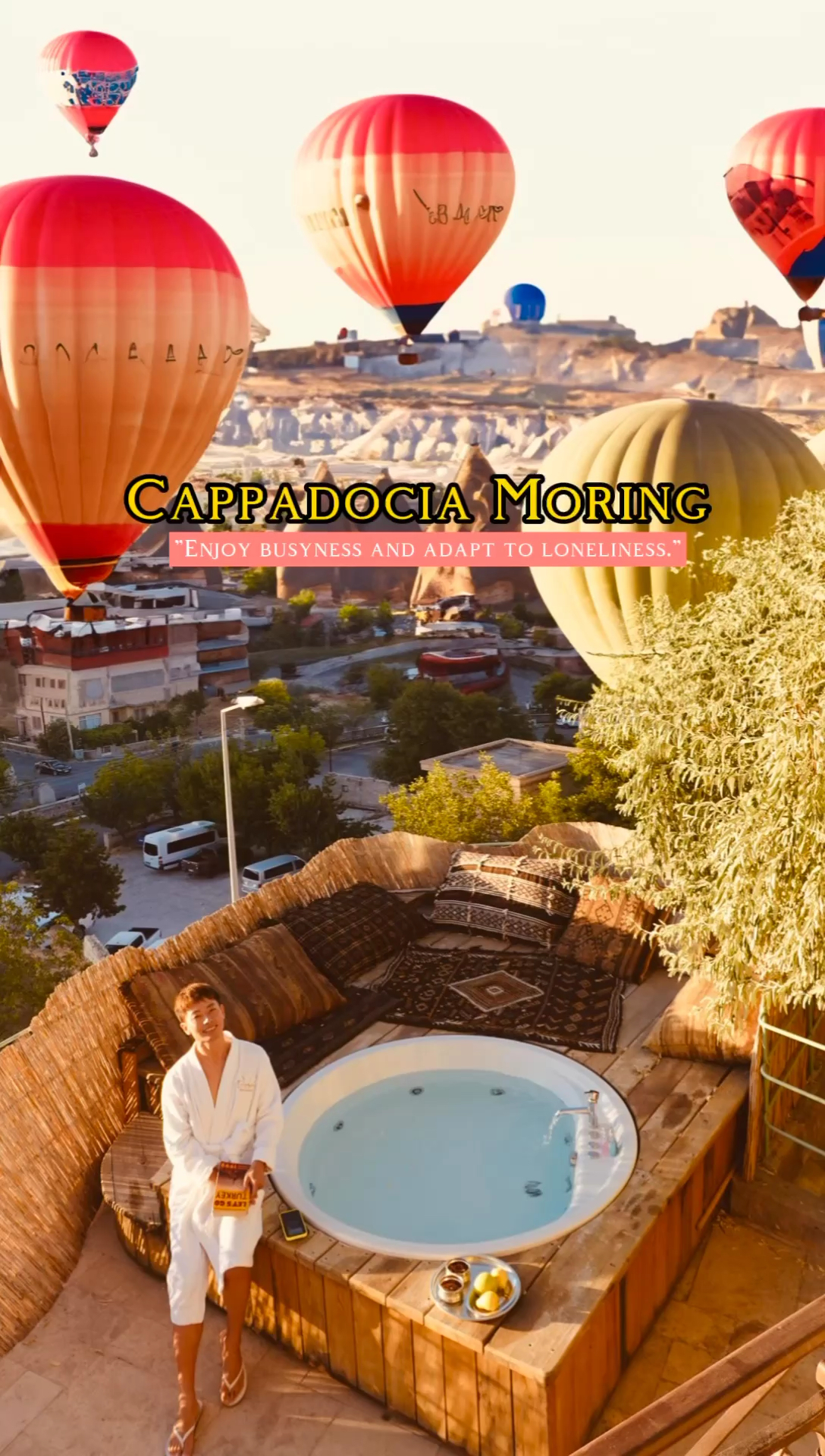为这美景也值得在卡帕多奇亚多留两天！ #土耳其卡帕多奇亚 #卡帕多奇亚热气球