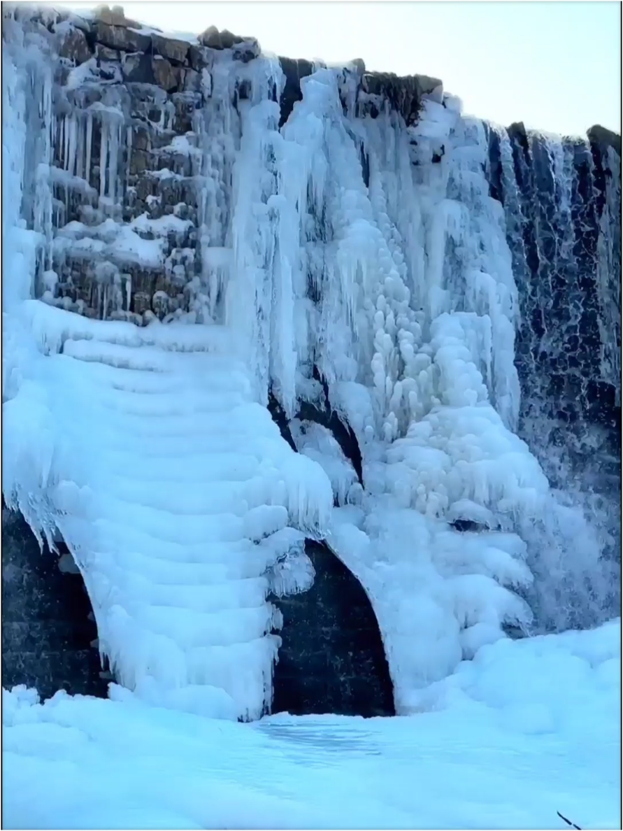 临城最美冰瀑——石城水库冰瀑，今年你来了吗？