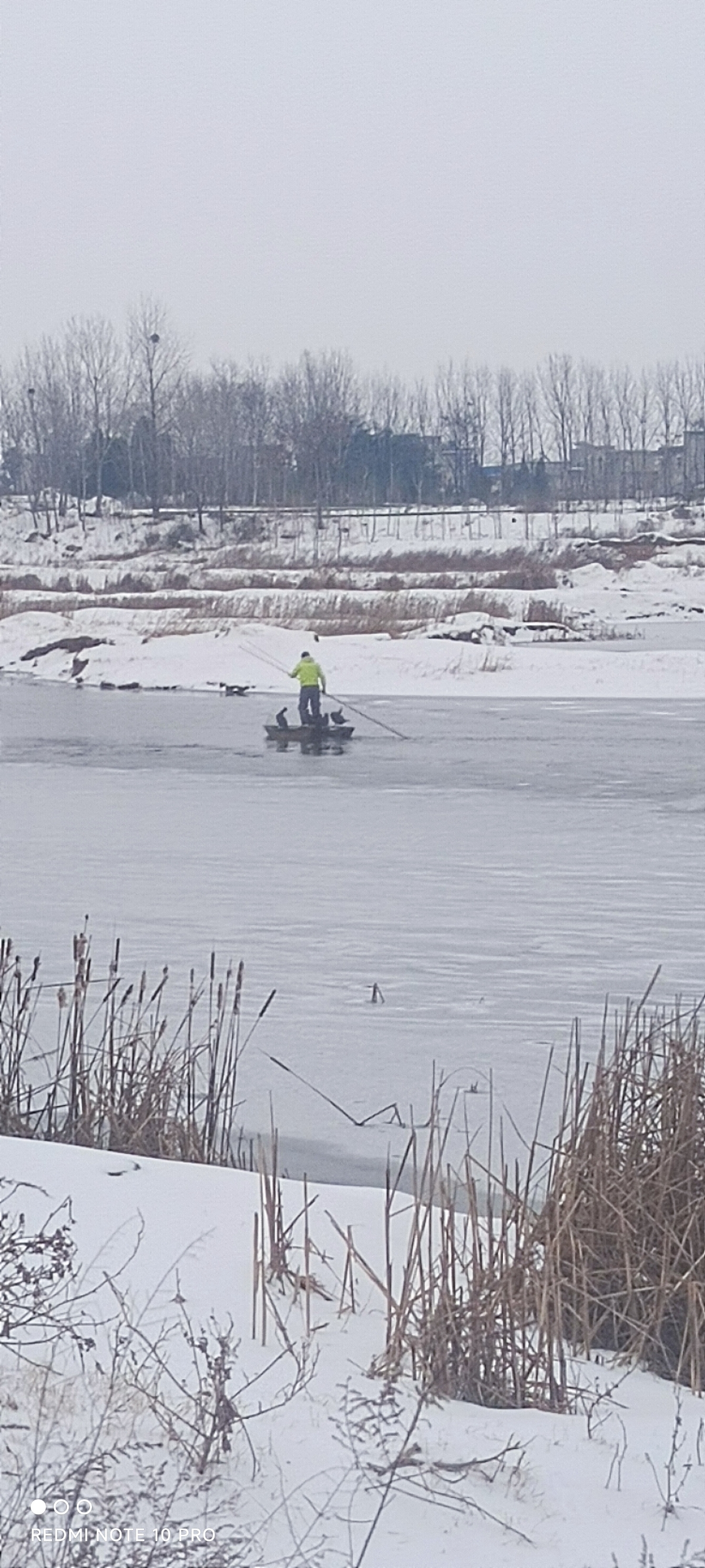 孤舟蓑笠翁，独钓寒江雪！