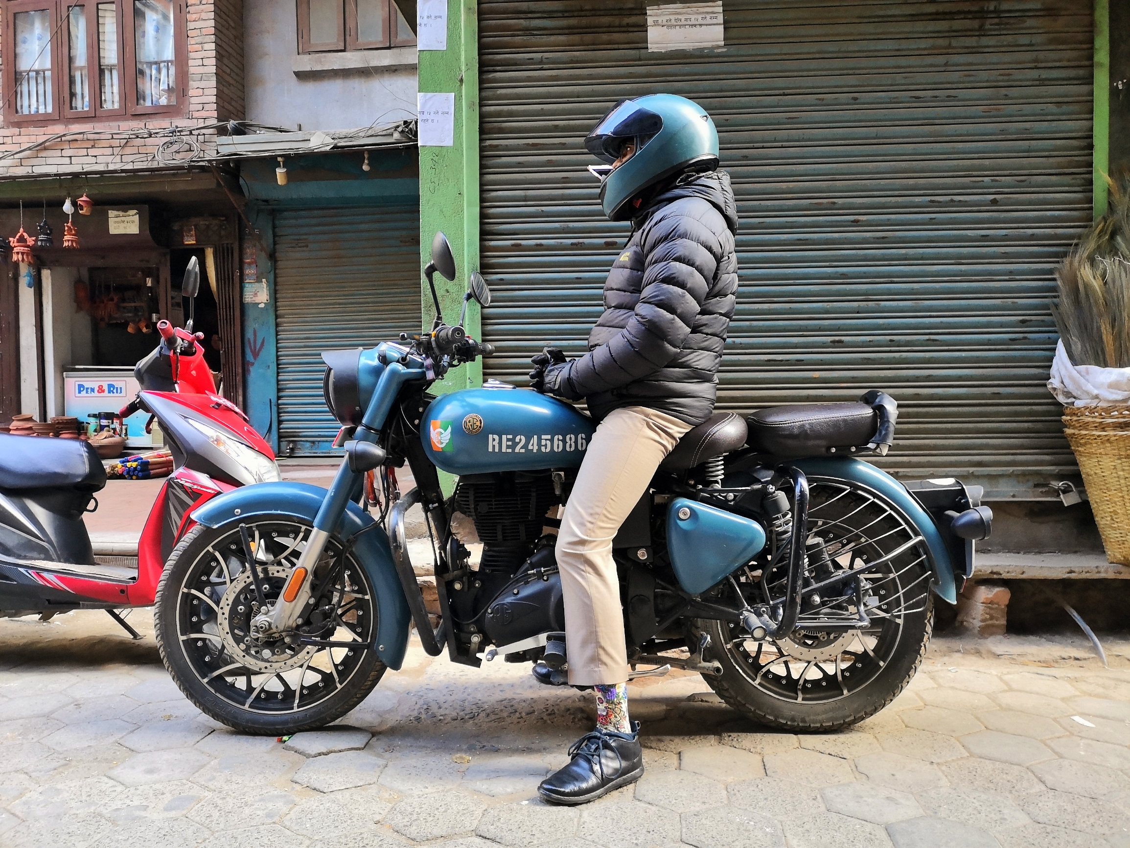 尼泊尔摩托车街拍系列2