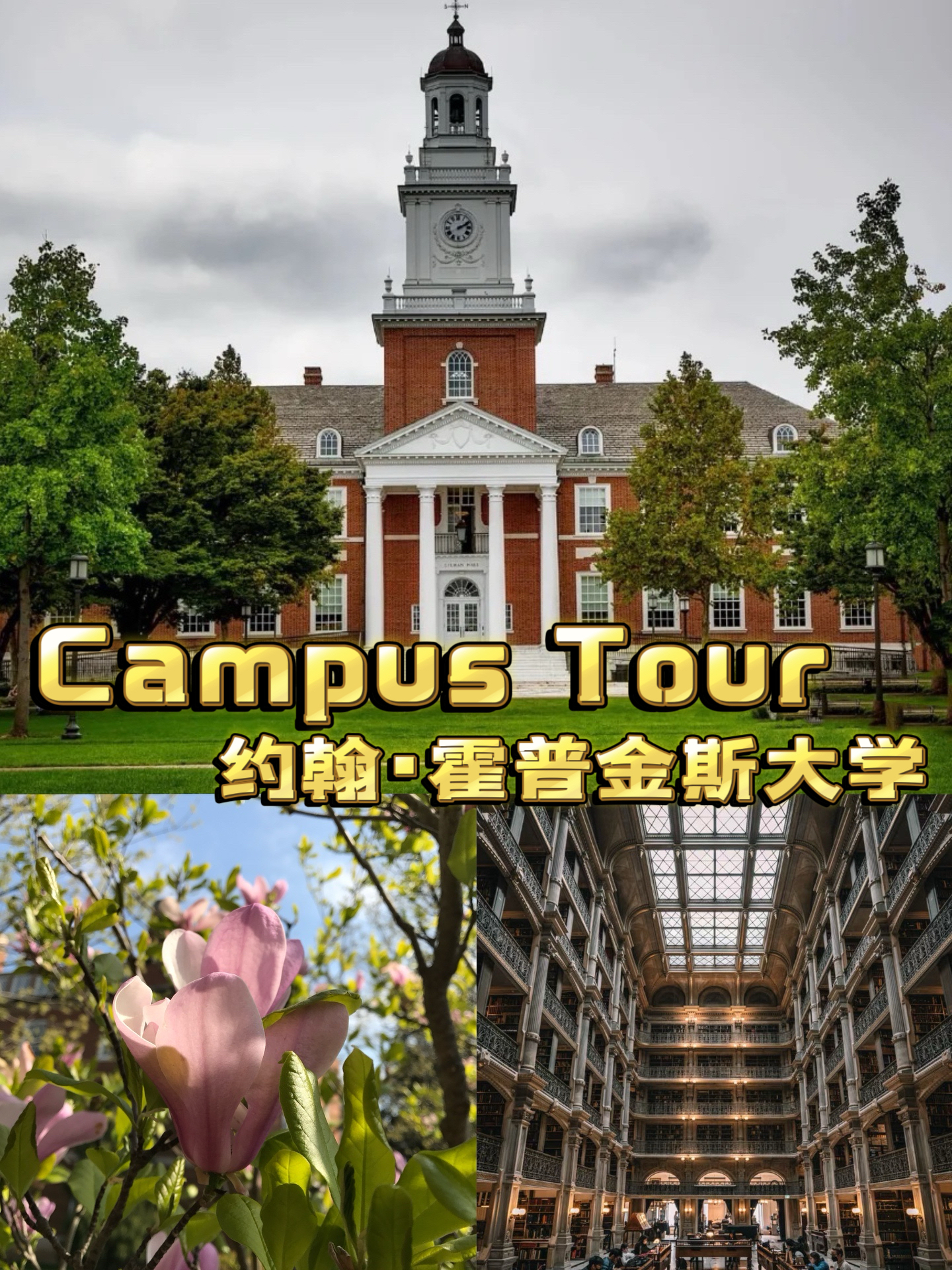 美国春假｜Campus Tour-约翰·霍普金斯大学