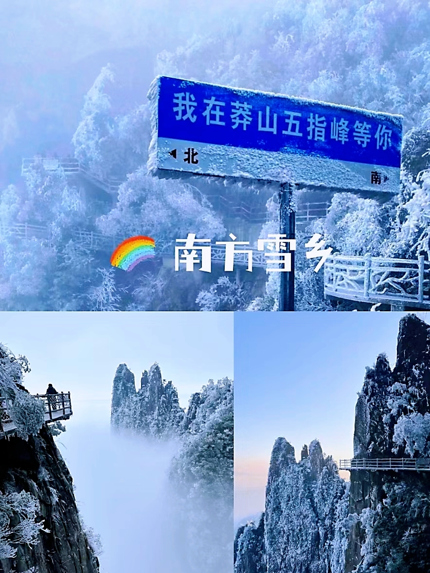 以为武功山🏔️够美了，直到去了郴州莽山❄️