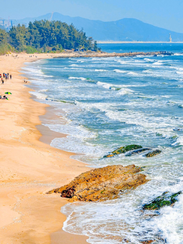 广东绝美海滩惠州盐洲岛