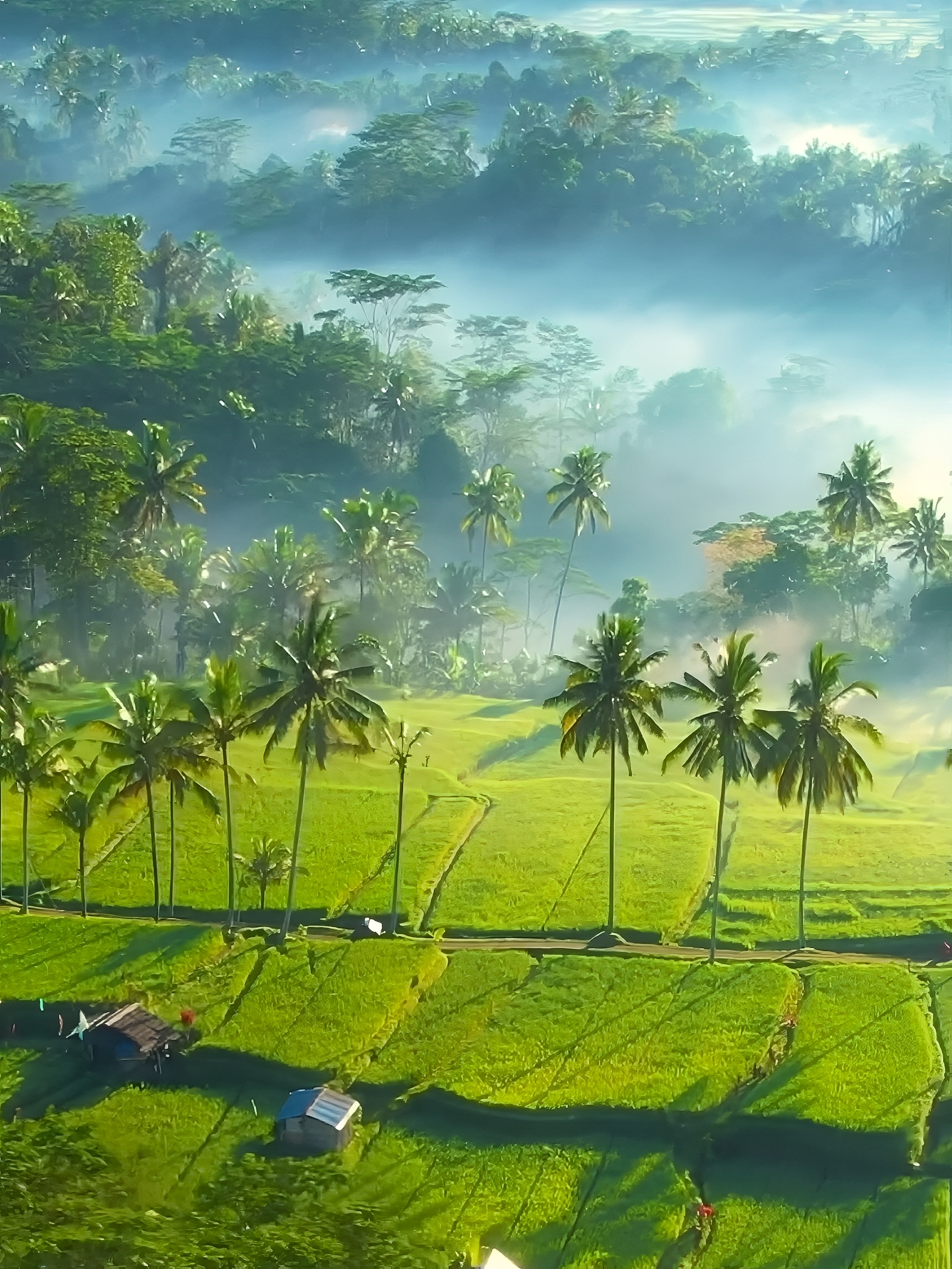 巴厘岛稻田踏春赏景的好去处