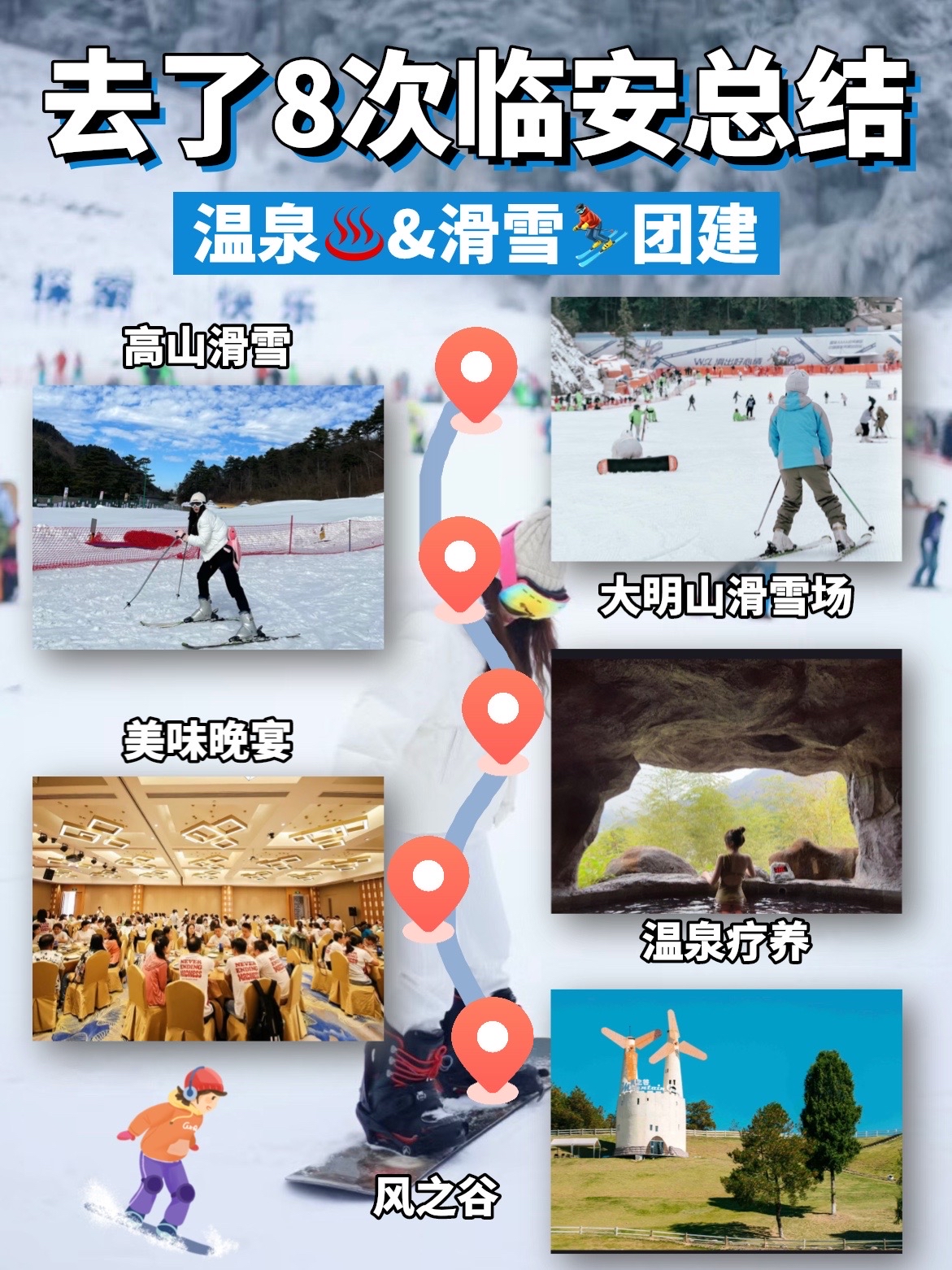 江浙沪周边｜临安温泉♨+滑雪⛷团建攻略