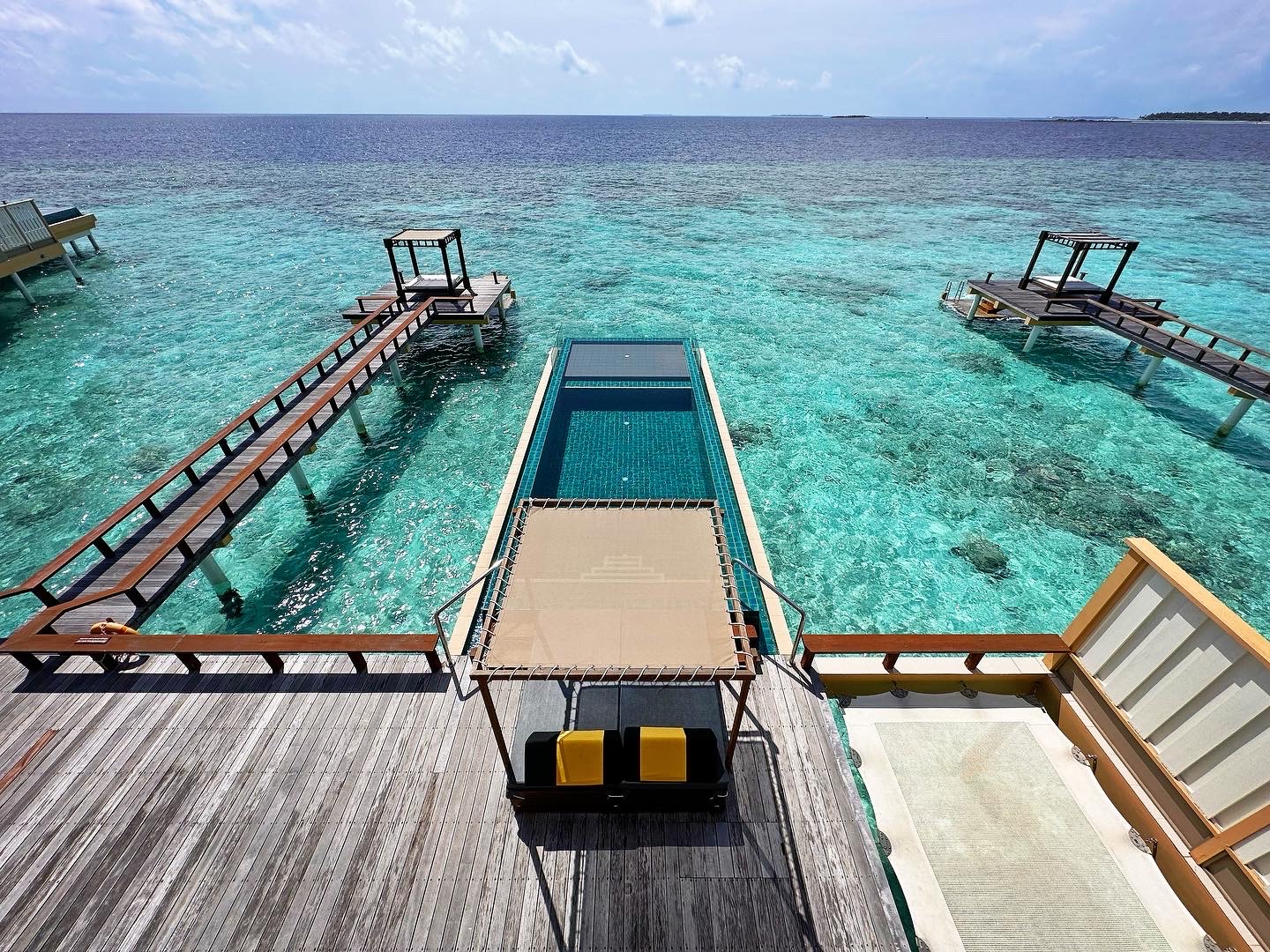 马尔代夫薇拉瓦鲁岛悦椿水沙分离～独立的海上双层别墅太棒啦！