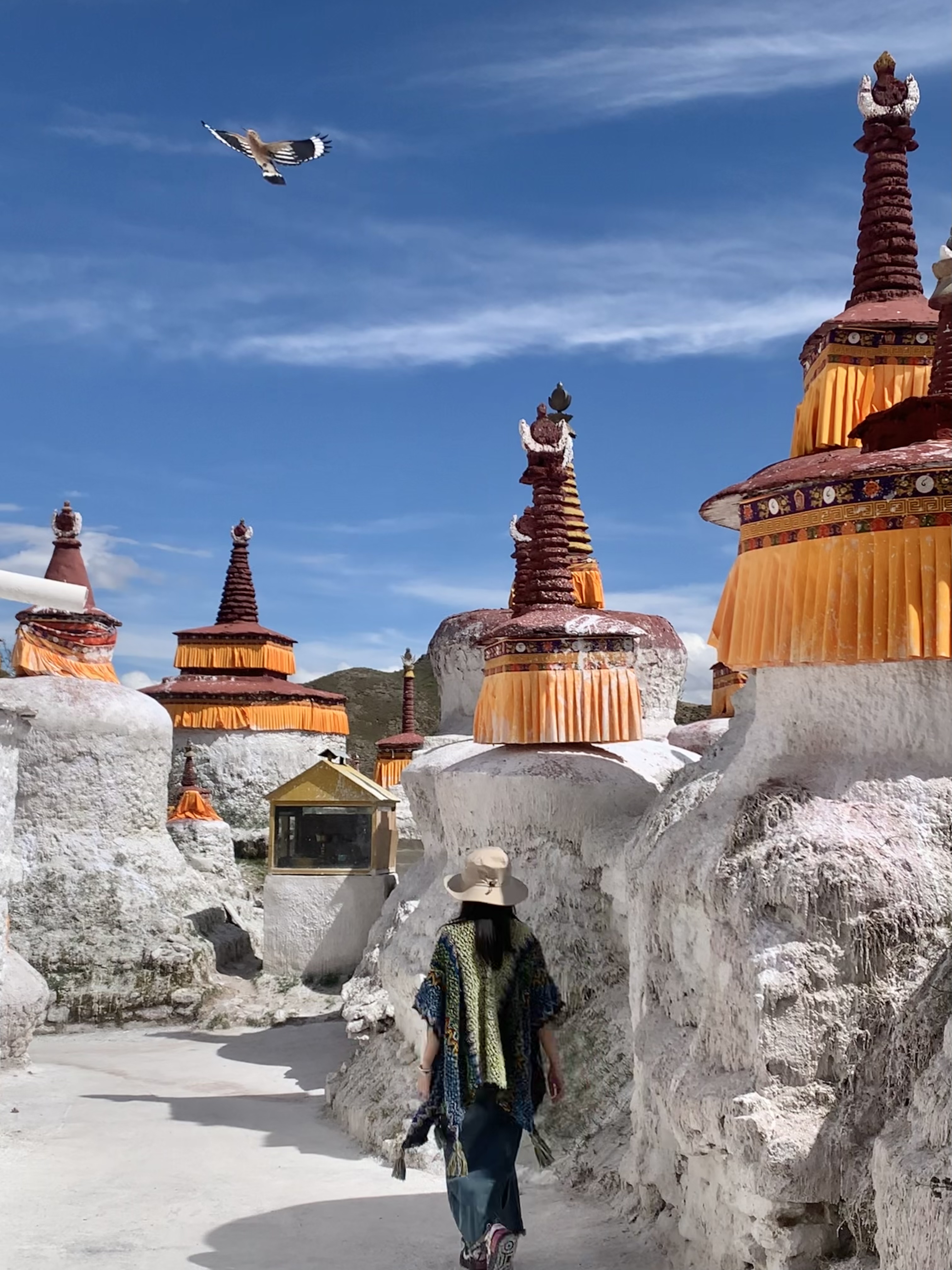 西藏夏寺：壮观的白塔林！路遇淳朴的藏民